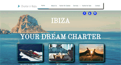 Desktop Screenshot of charterinibiza.com