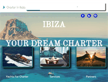 Tablet Screenshot of charterinibiza.com